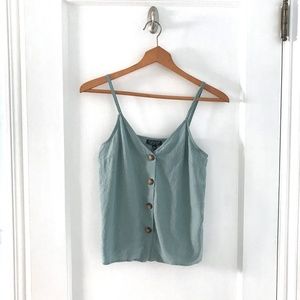 TOPSHOP linen crop tank